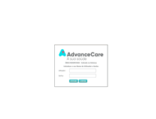 Tablet Screenshot of profissional.advancecare.com